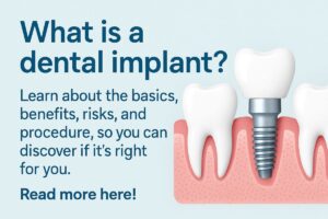What is an implant for dental? Learn about the basics, benefits, risks, and procedure, so you can discover if it's right for you. Read more here!
